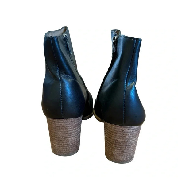 Madewell Rosie Ankle Boots Classic Black Leather Booties - Picture 6 of 12